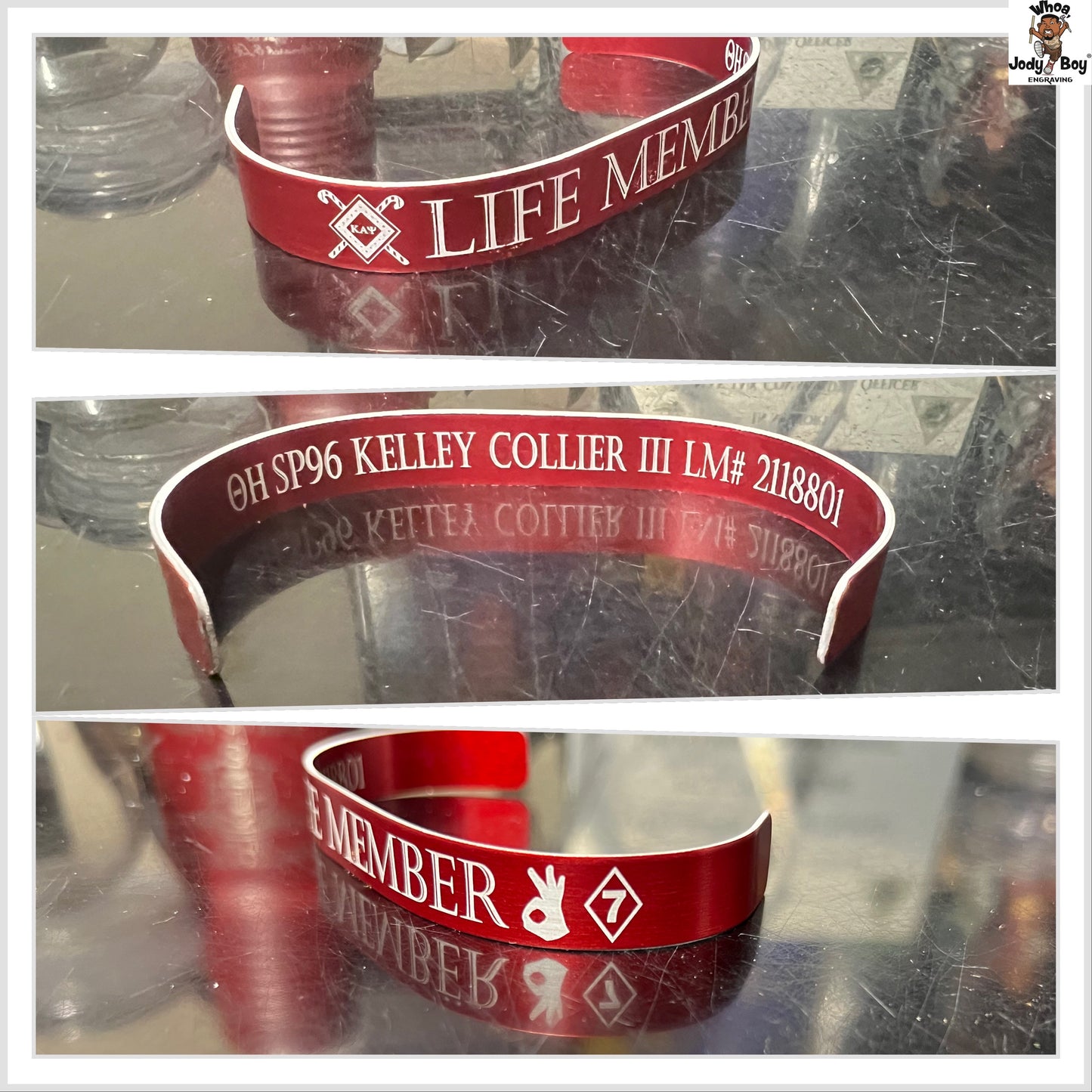 Kappa Alpha Psi ΚΑΨ Customized Metal Bracelet