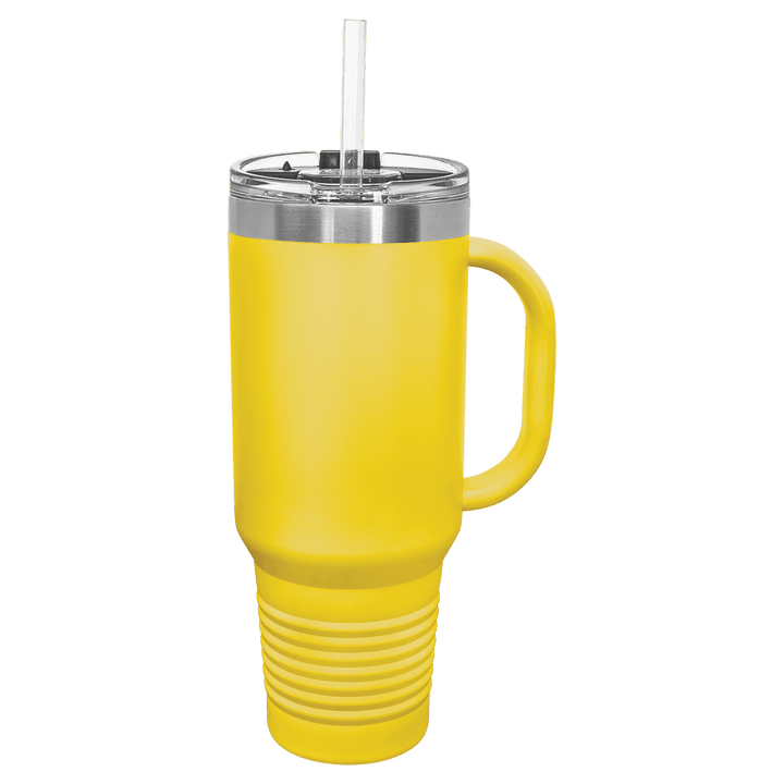 40oz Yellow Travel Mug with Straw - Whoa, Jody Boy!