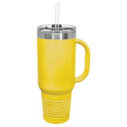 40oz Yellow Travel Mug with Straw - Whoa, Jody Boy!