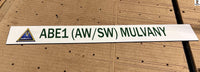 Instructor Name Plate