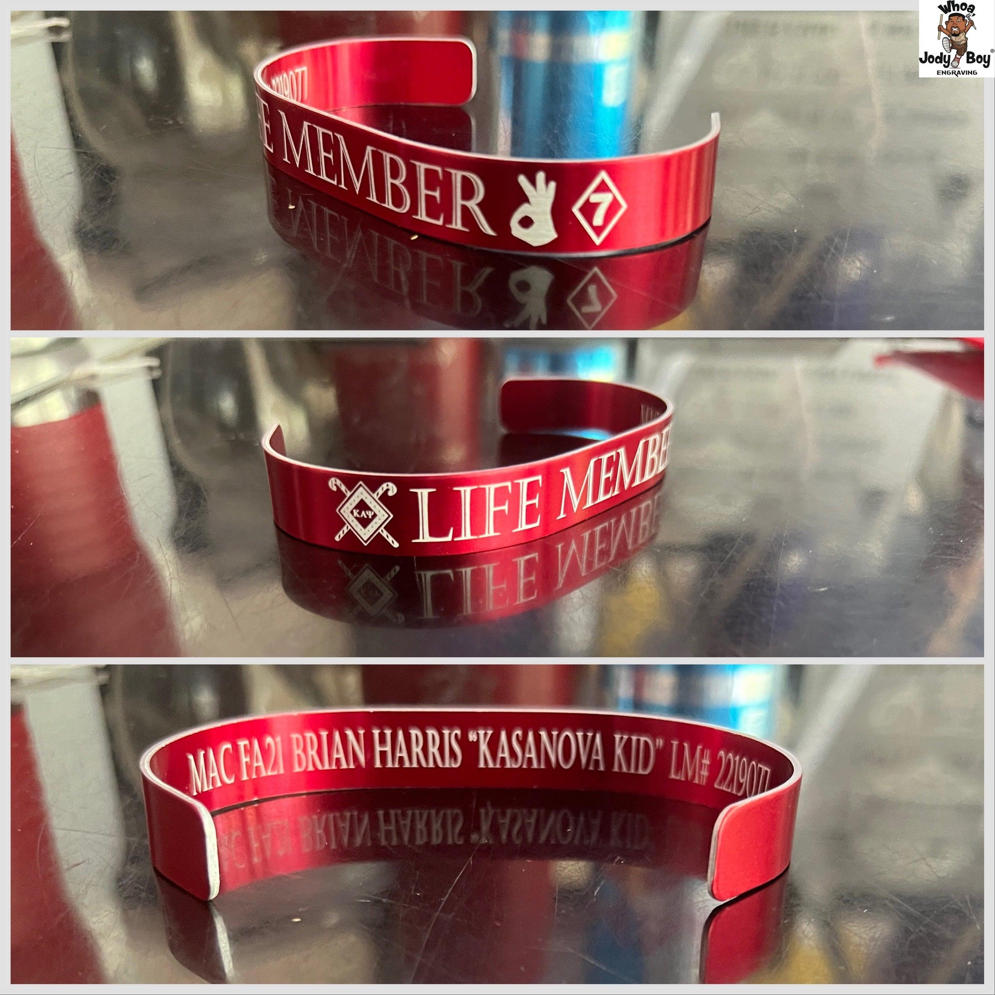 Gamma Sigma | Kappa Alpha Psi | Metal Bracelet - Whoa, Jody Boy!