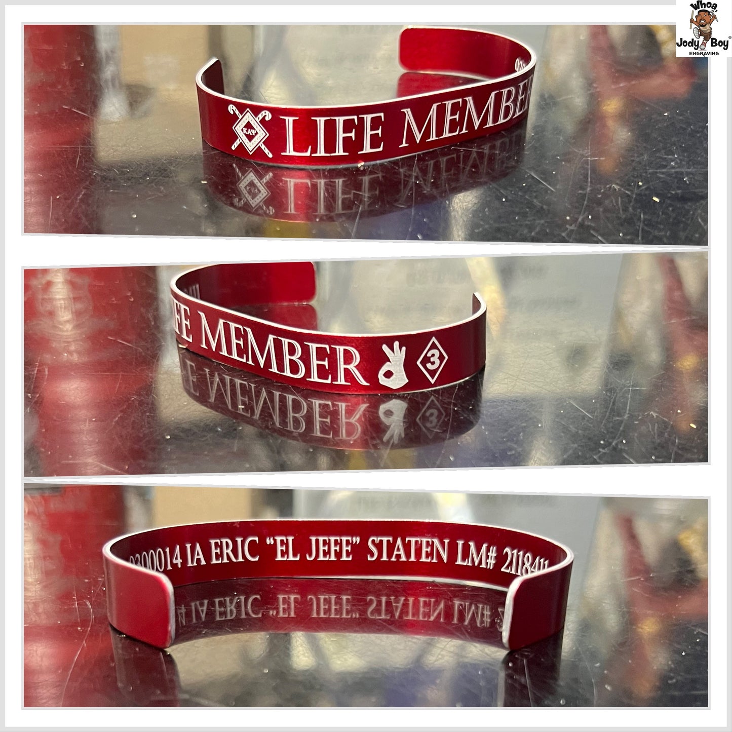 Kappa Alpha Psi ΚΑΨ Customized Metal Bracelet