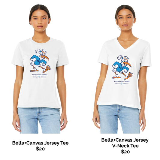 Kappa Kappa Gamma Roundneck  and  VNeck T