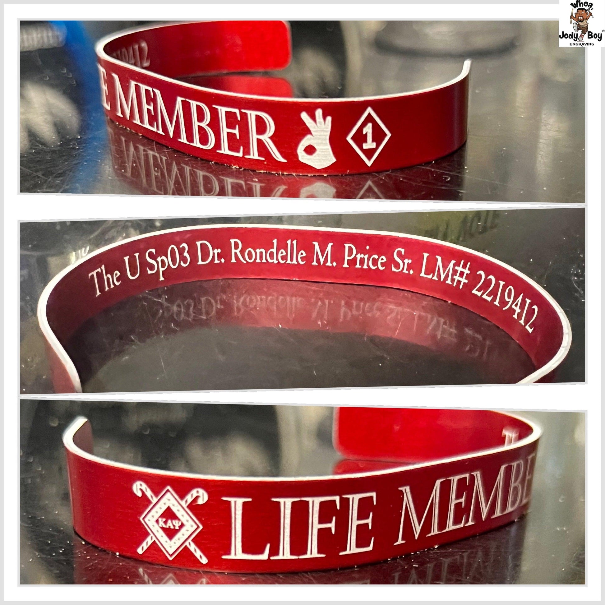 Gamma Sigma | Kappa Alpha Psi | Metal Bracelet - Whoa, Jody Boy!