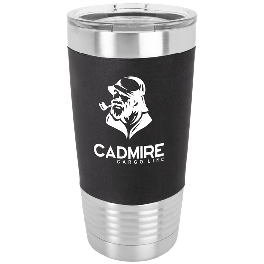 20oz Black/White Silicone Grip Tumbler - Whoa, Jody Boy!