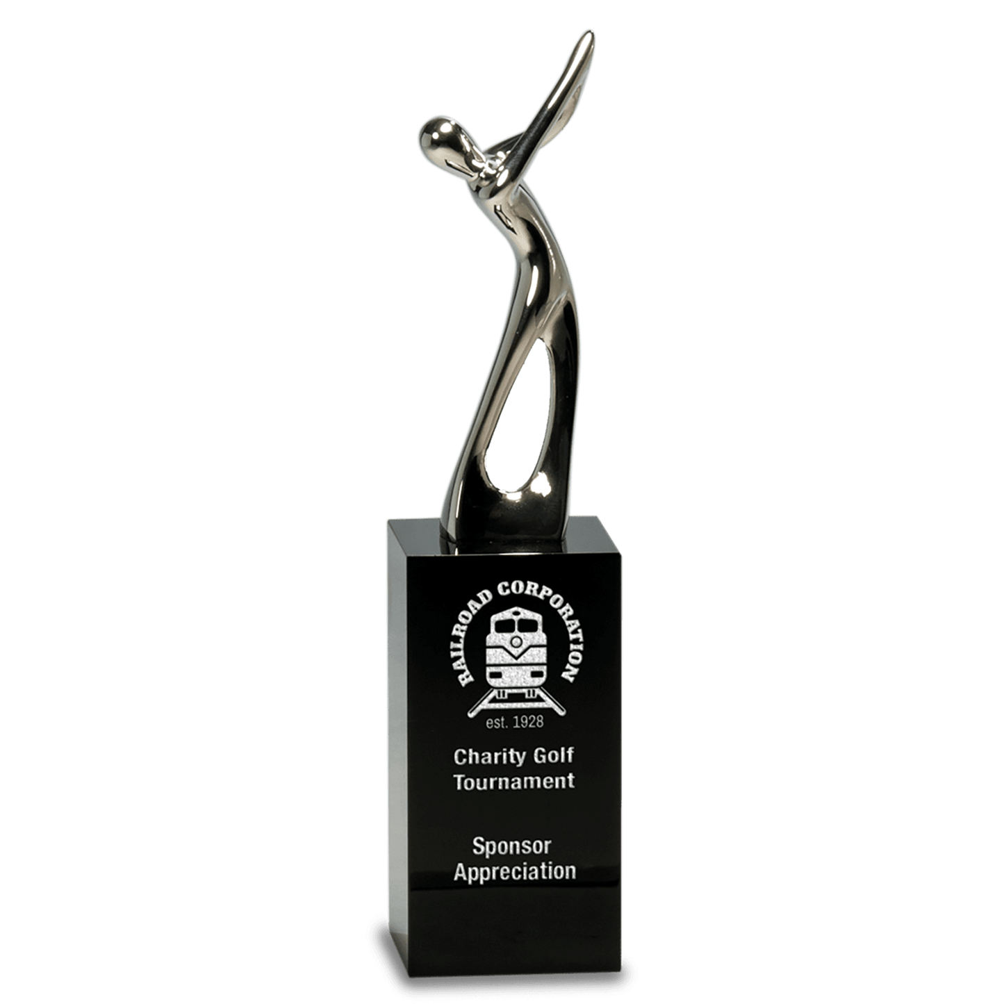 Silver Metal Golf Figure Golf Award - Whoa, Jody Boy!