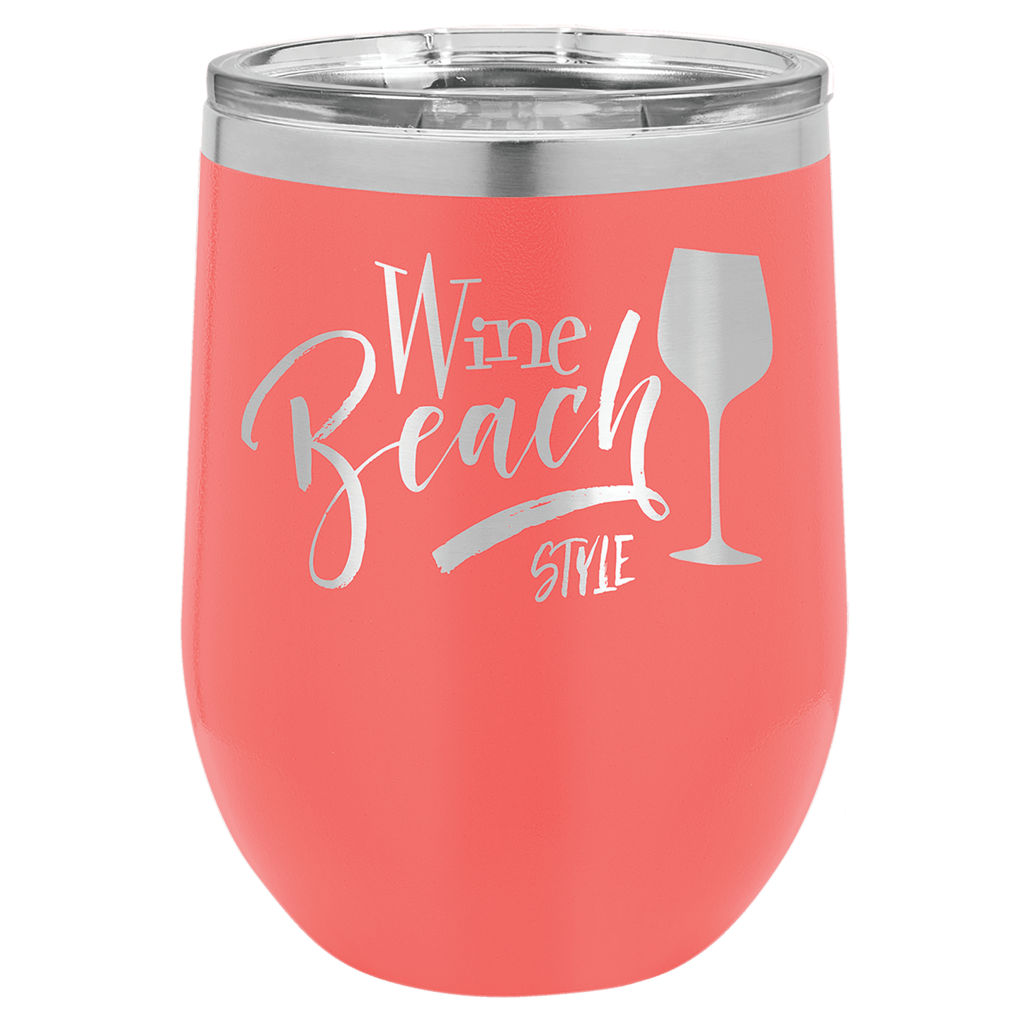 12oz Coral Stemless Wine Chiller - Whoa, Jody Boy!