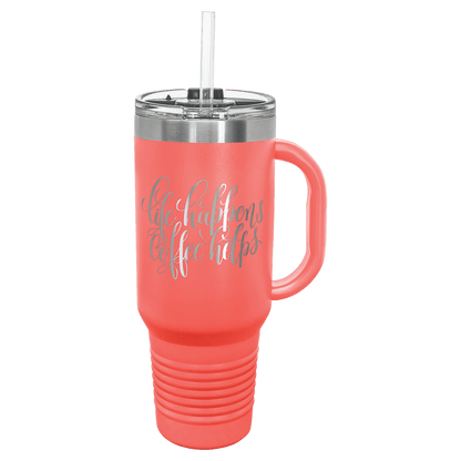 40oz Coral Travel Mug - Make it Custom - Whoa, Jody Boy!