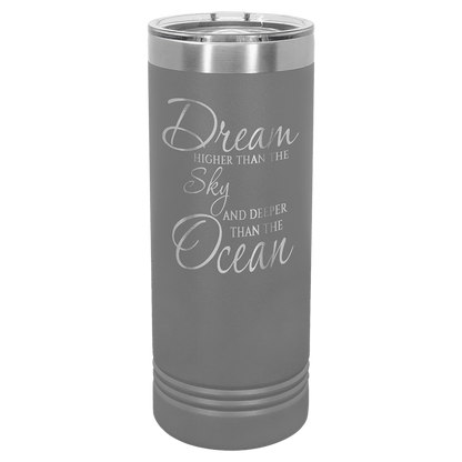 22oz Dark Gray Skinny Tumbler - Whoa, Jody Boy!