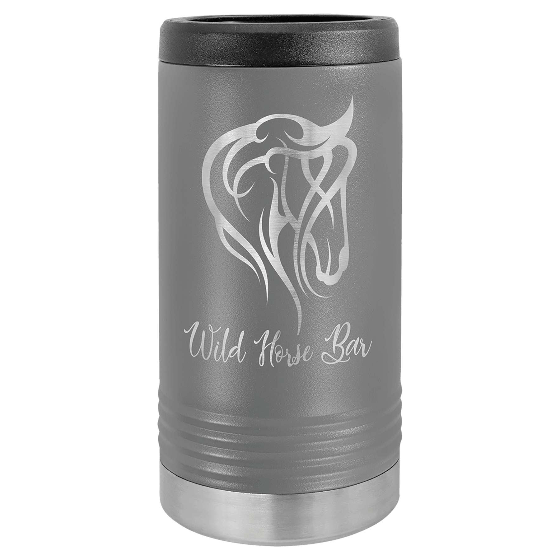 12oz Dark Gray Slim Can Cooler - Whoa, Jody Boy!