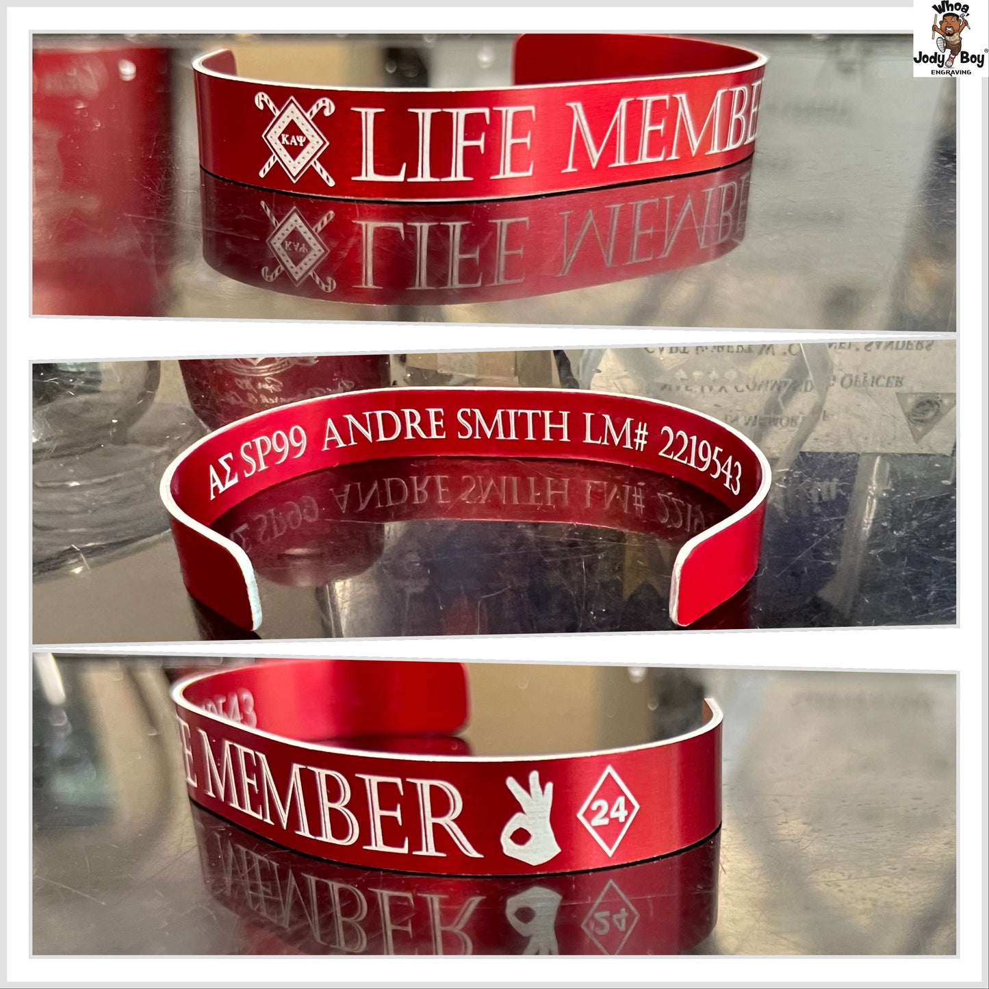 Kappa Alpha Psi ΚΑΨ Customized Metal Bracelet