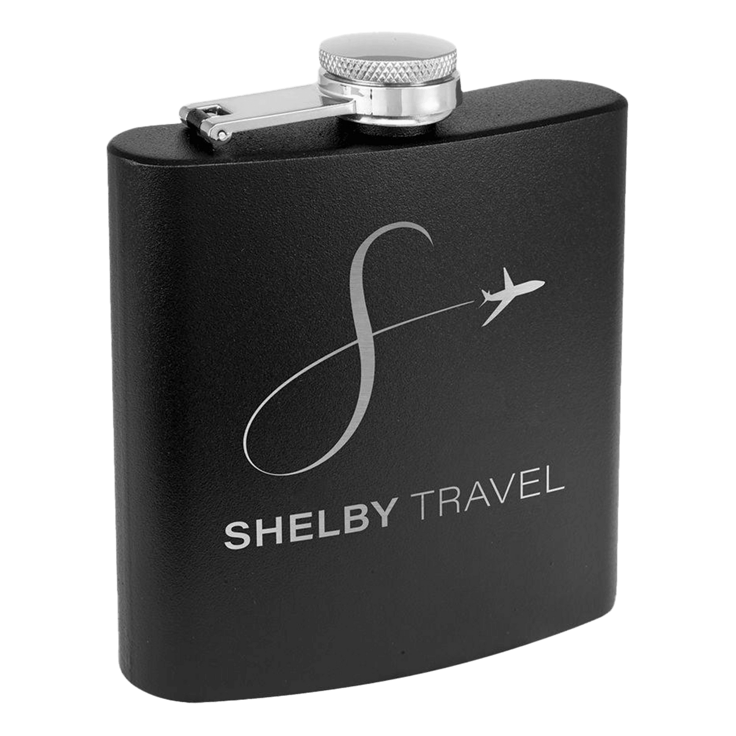 6oz Black Powder-Coated Steel Flask - Whoa, Jody Boy!