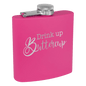 6oz Light Purple Powder-Coated Steel Flask - Whoa, Jody Boy!