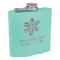 6oz Teal Powder-Coated Steel Flask - Whoa, Jody Boy!