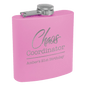 6oz Pink Powder-Coated Steel Flask - Whoa, Jody Boy!