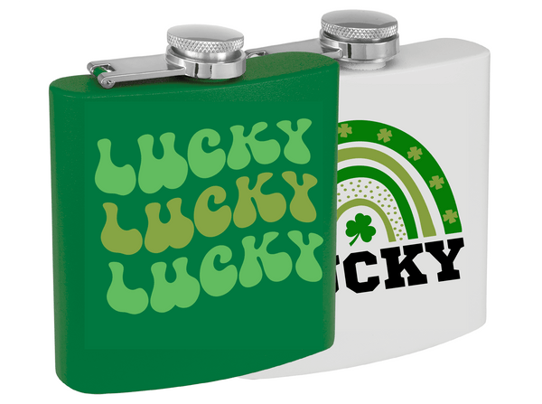 6 oz. Powder Coated Stainless Steel Flask (Custom Laser Etch or UV Pri ...