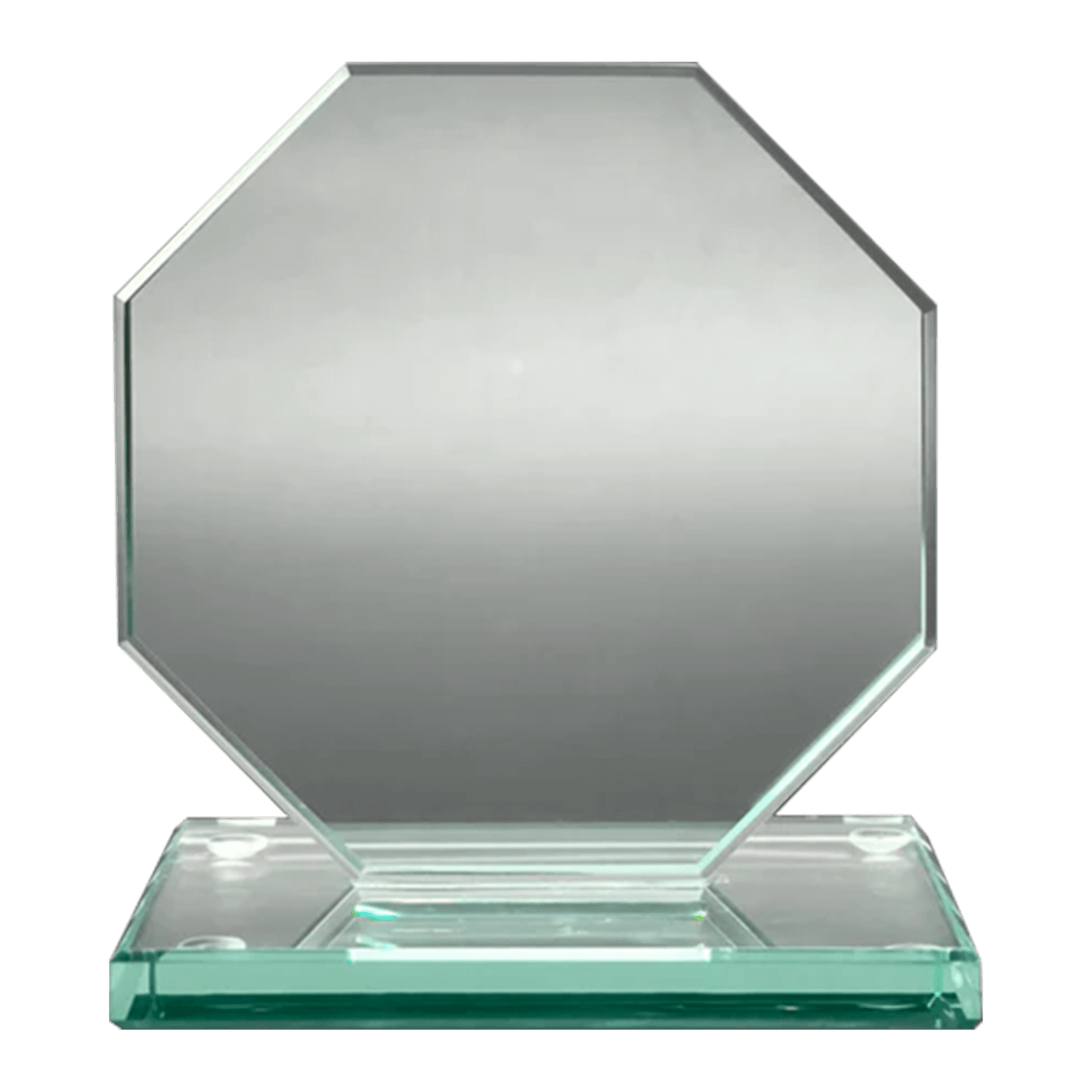 Octagon Jade Glass Award 7 1/2" - Whoa, Jody Boy!
