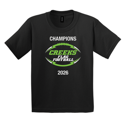2027 CAA Flag Football Champions Tee Shirts w/ Sponsors