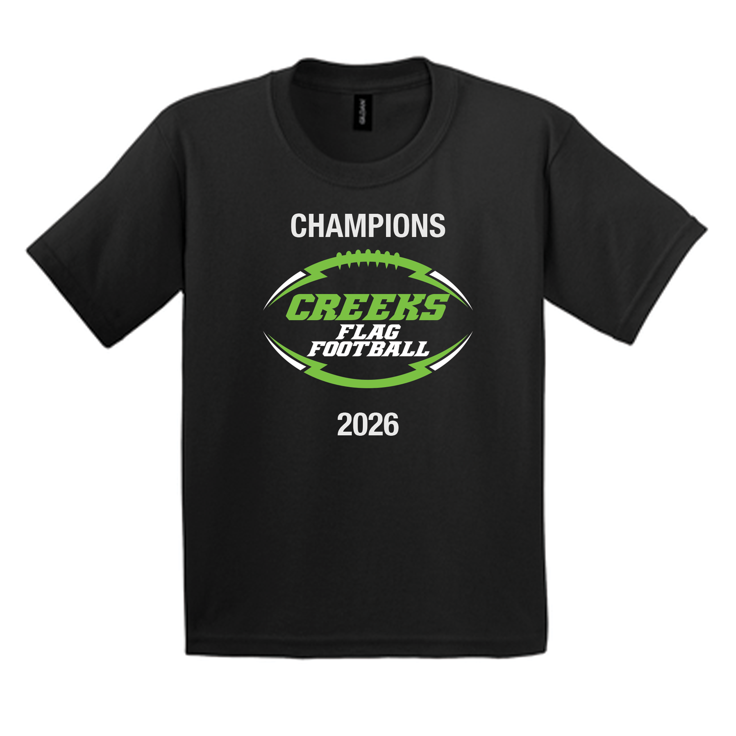 2027 CAA Flag Football Champions Tee Shirts w/ Sponsors