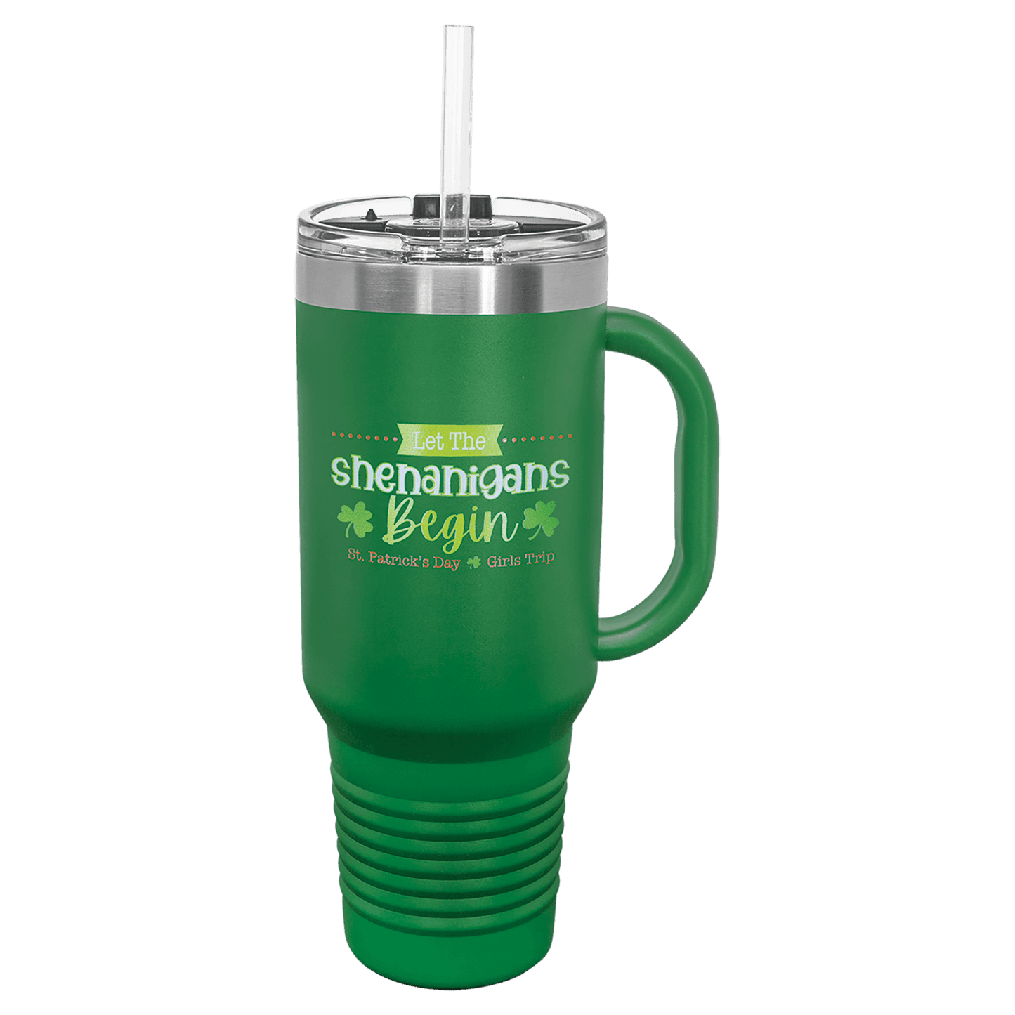 40oz Green Travel Mug with Straw - Whoa, Jody Boy!