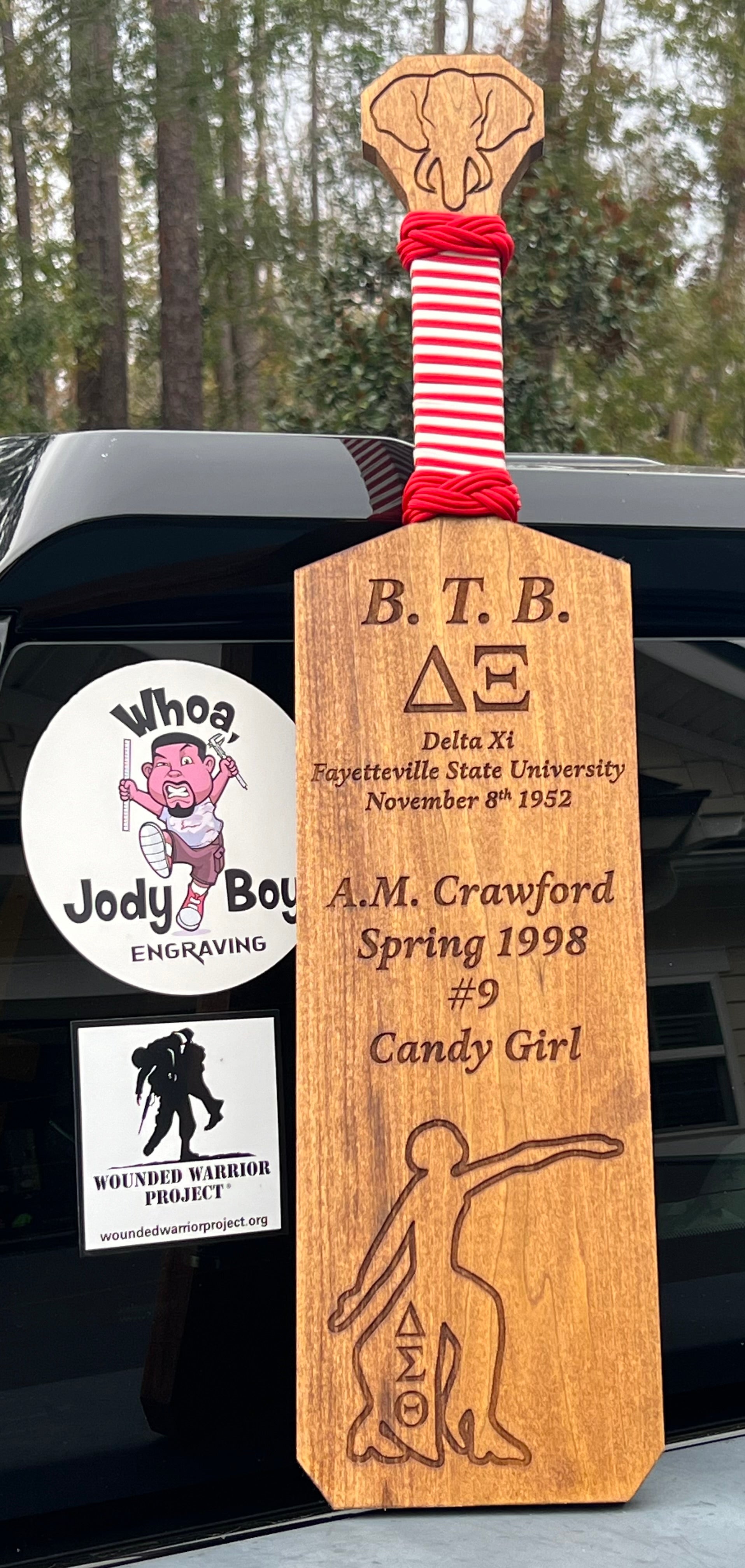 Delta Sigma Theta Achievement Paddle - Whoa, Jody Boy!