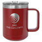 Gamma Sigma ΓΣ Chapter Kappa Alpha Psi ΚΑΨ 15 oz. PC Insulated Traveler Coffee Mug with Handle and Slider Lid (Laser Etch Only)