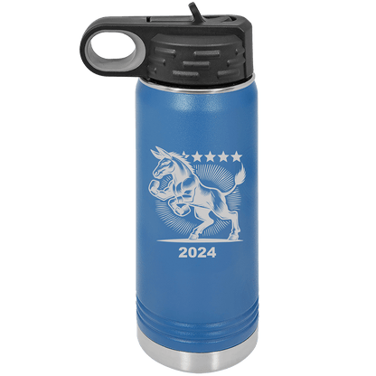 My Politics 20oz Royal Blue Water Bottles - Whoa, Jody Boy!