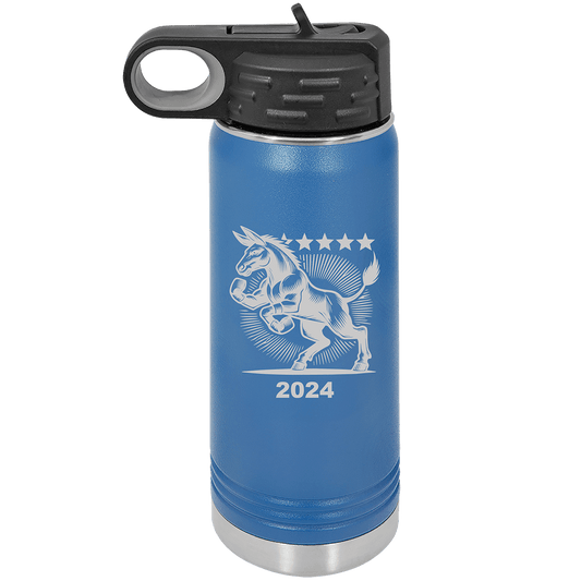 My Politics 20oz Royal Blue Water Bottles