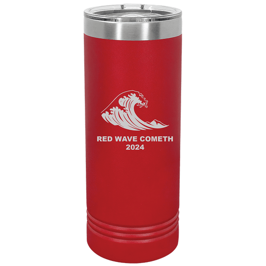 My Politics 22oz Red Skinny Tumbler