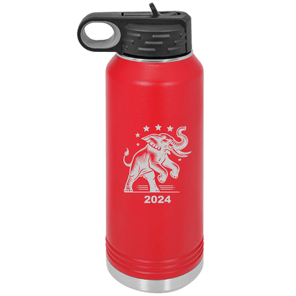 My Politics 32oz Red Water Bottles - Whoa, Jody Boy!