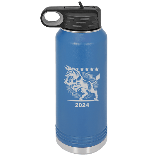 My Politics 32oz Royal Blue Water Bottles