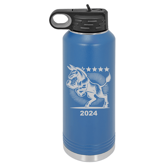 My Politics 40oz Royal Blue Water Bottles