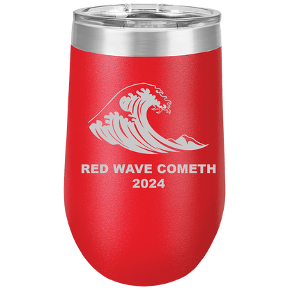 My Politics 16oz Red Stainless Wine Chiller