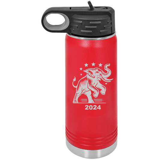 My Politics 20oz Red Water Bottles