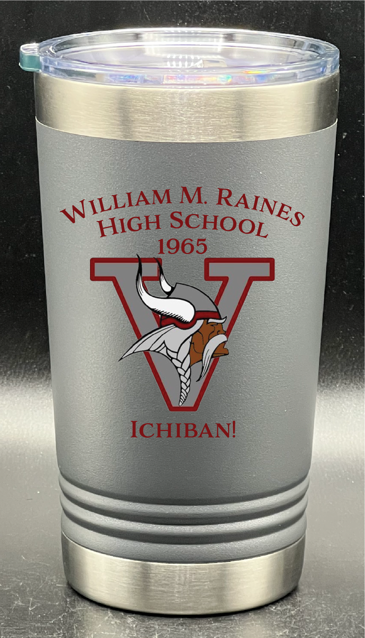 Raines High School 16 oz. Polar Camel Pint with Slider Lid Customized - Whoa, Jody Boy!