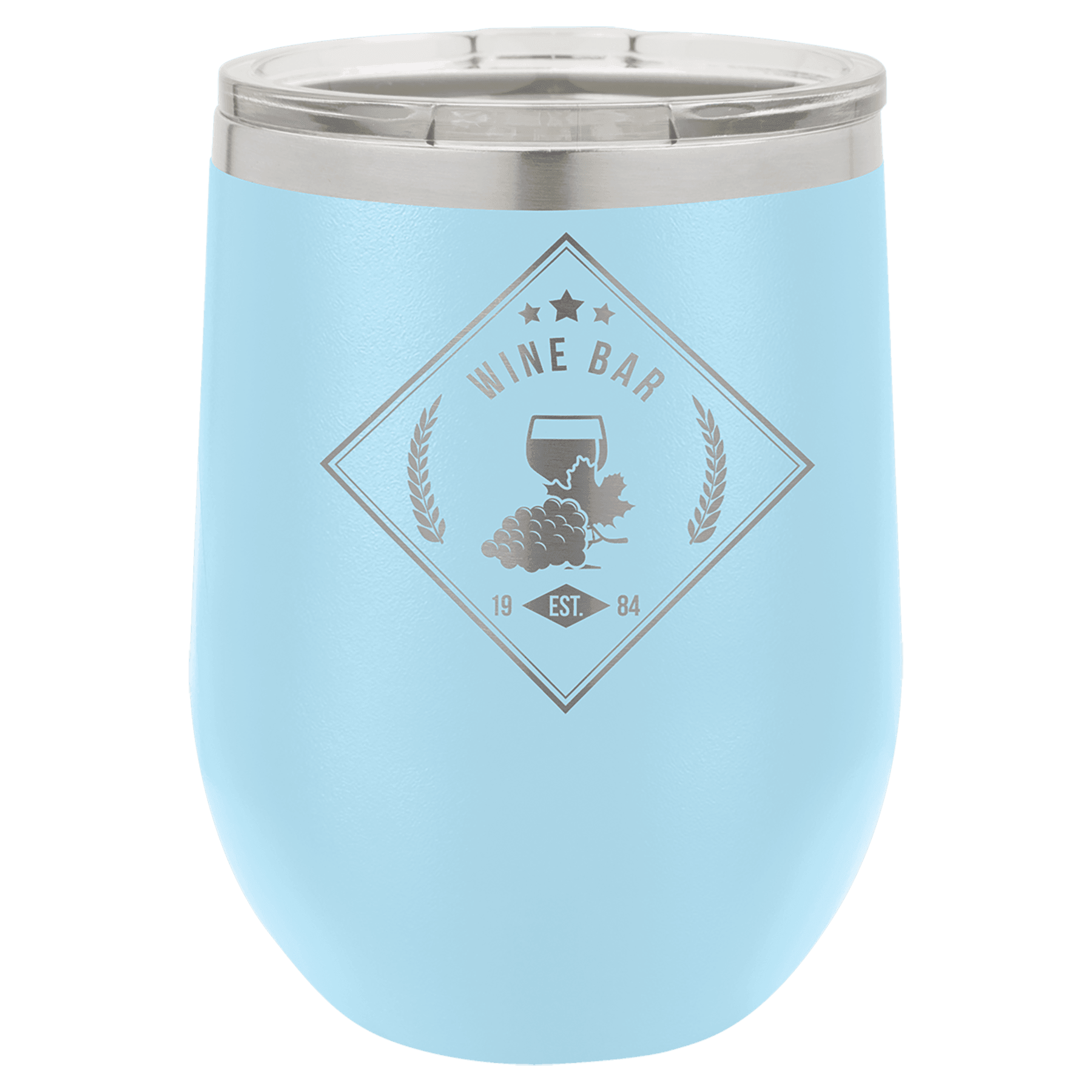 12oz Light Blue Stemless Wine Chiller - Whoa, Jody Boy!