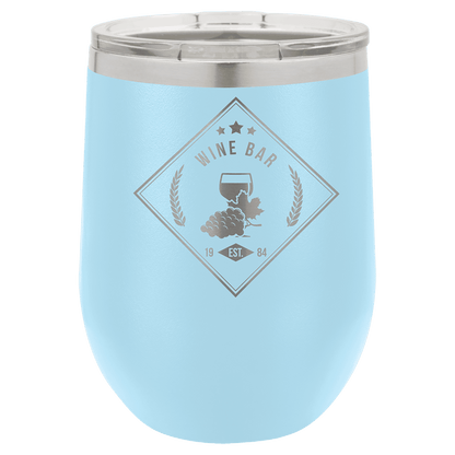 12oz Light Blue Stemless Wine Chiller - Whoa, Jody Boy!