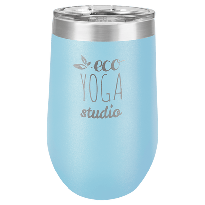 16oz Light Blue Stemless Wine Chiller - Whoa, Jody Boy!