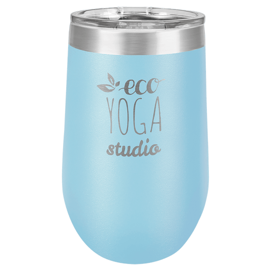 16oz Light Blue Stemless Wine Chiller - Whoa, Jody Boy!