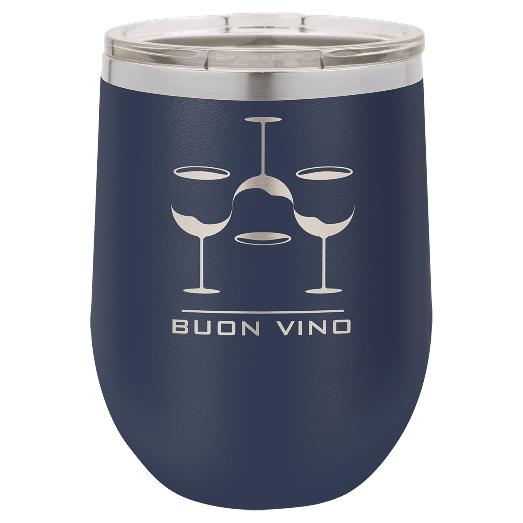 12oz Navy Blue Stemless Wine Chiller - Whoa, Jody Boy!