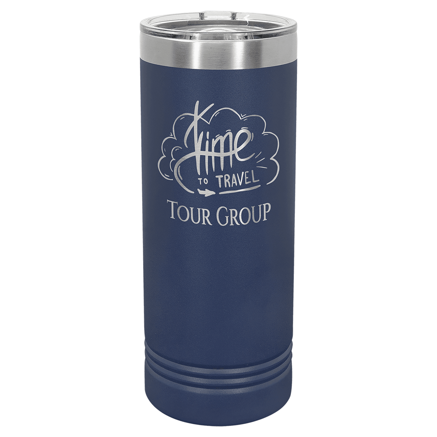 22oz Navy Blue Skinny Tumbler - Whoa, Jody Boy!