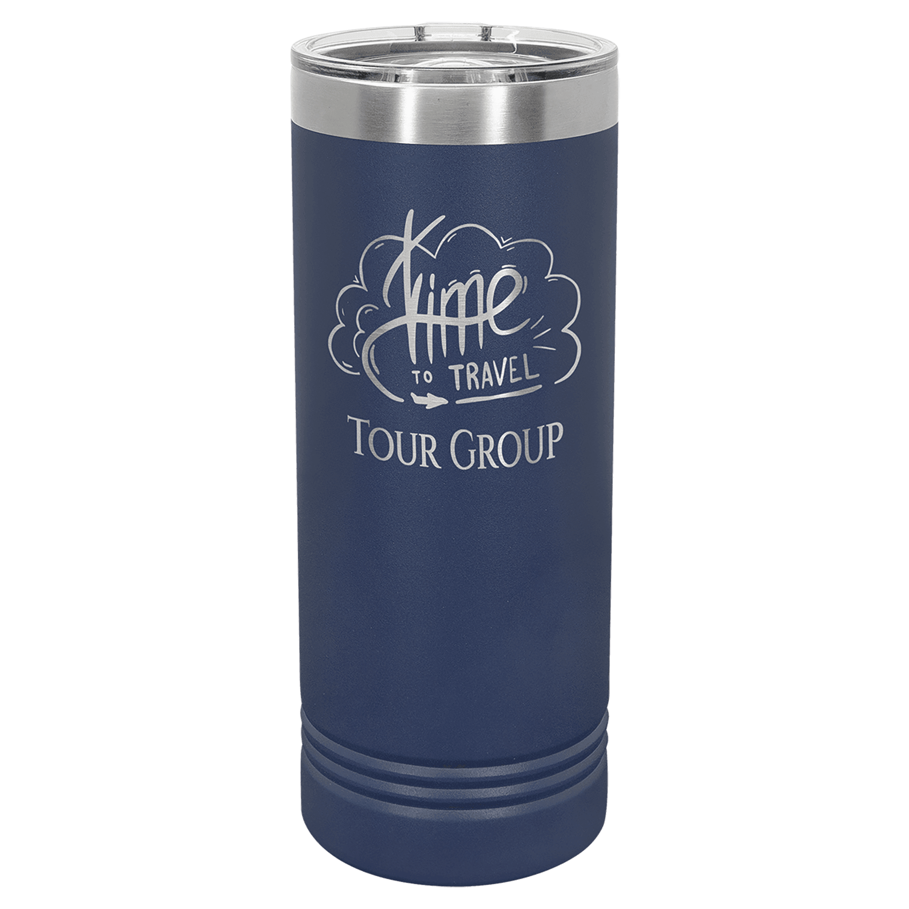 22oz Navy Blue Skinny Tumbler - Whoa, Jody Boy!