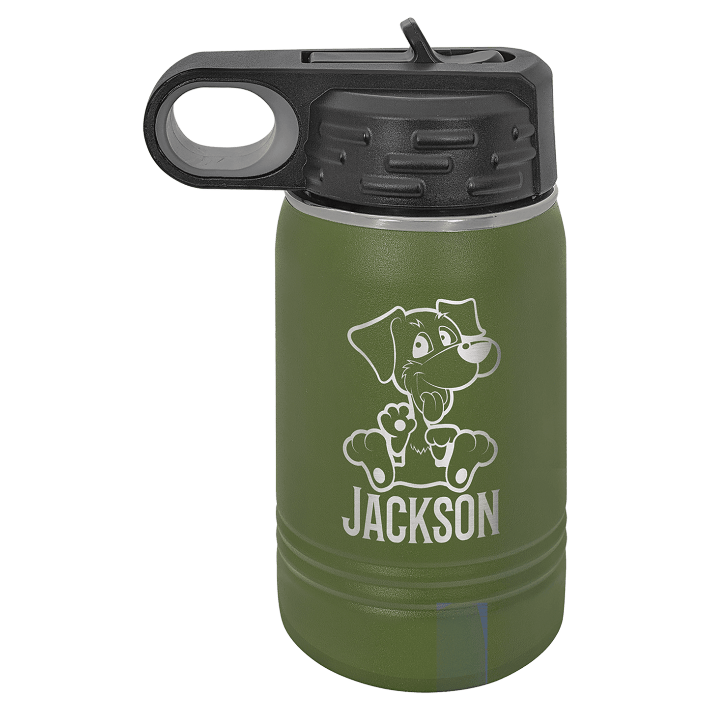 12oz Olive Green Water Bottles - Whoa, Jody Boy!