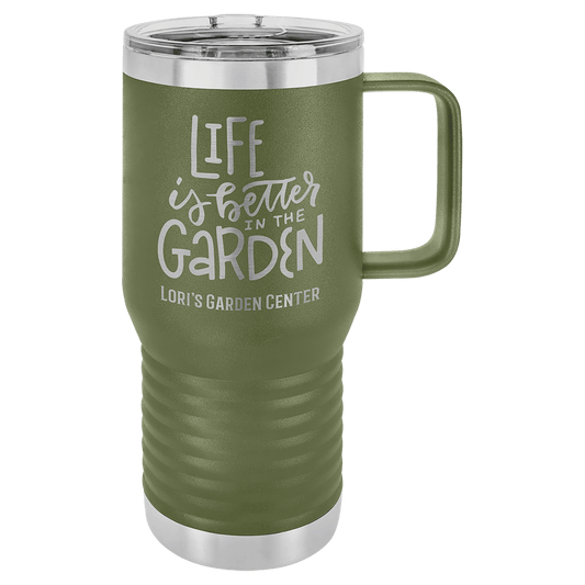 20oz Olive Green Travel Mug - Whoa, Jody Boy!