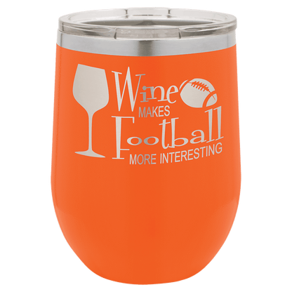 12oz Orange Stemless Wine Chiller - Whoa, Jody Boy!