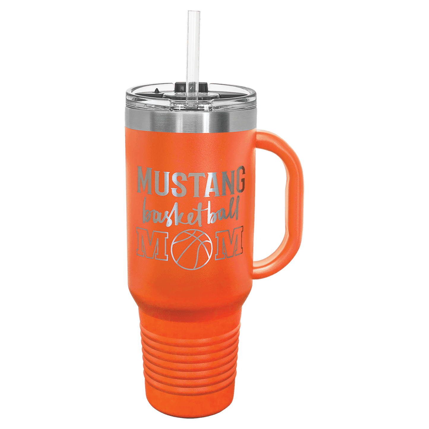 40oz Orange Travel Mug with Straw - Whoa, Jody Boy!