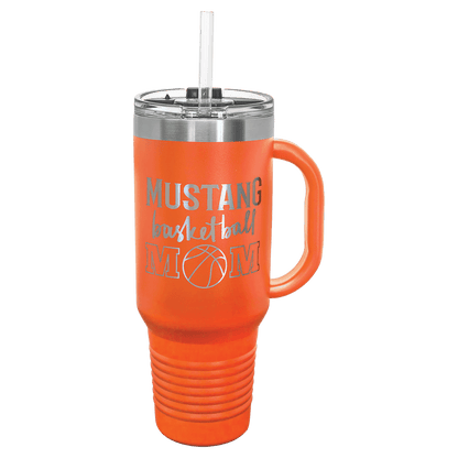 40oz Orange Travel Mug with Straw - Whoa, Jody Boy!