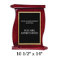 Rosewood Piano Finish Scroll Plaque