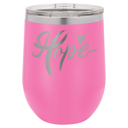 12oz Pink Stemless Wine Chiller - Whoa, Jody Boy!