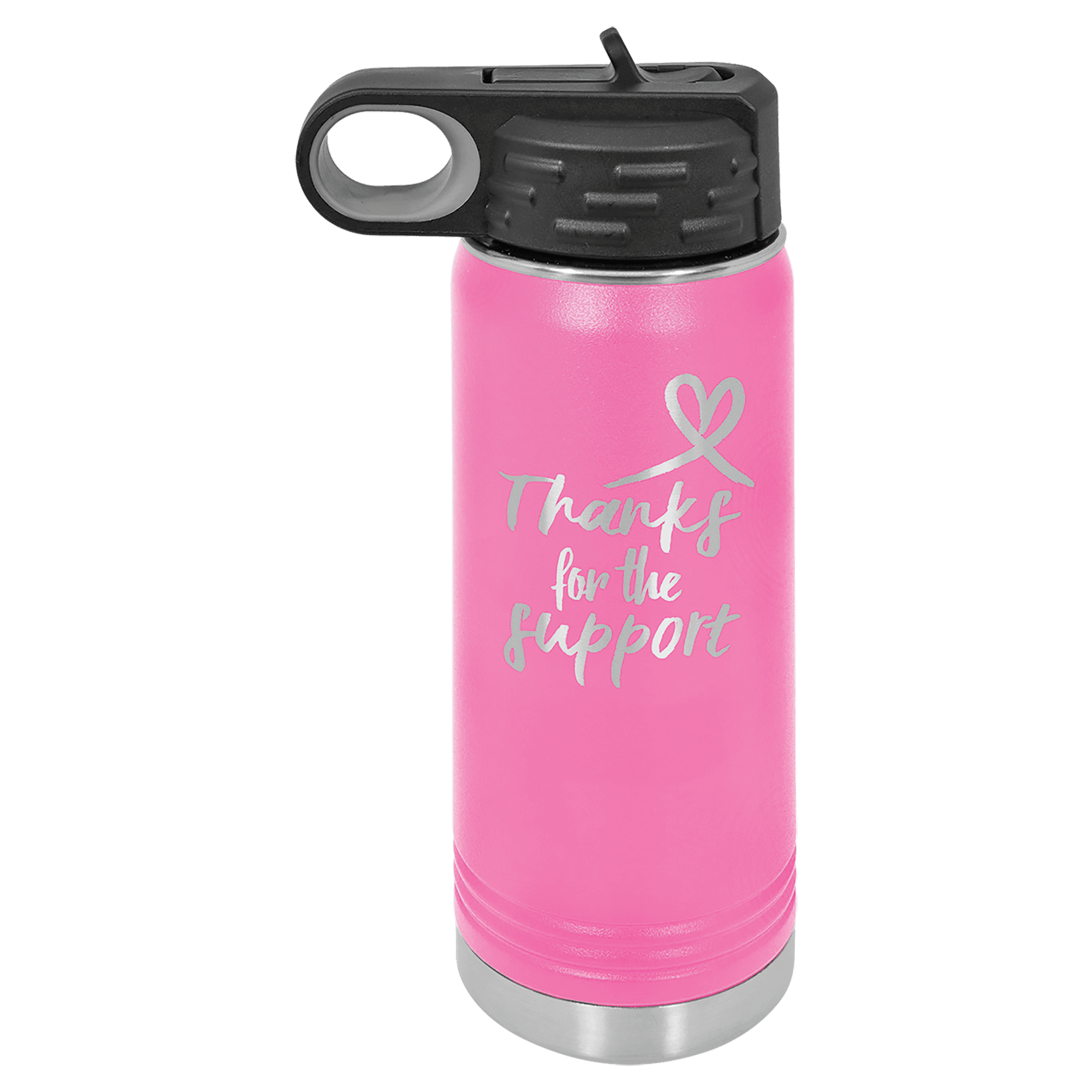 20oz Pink Stainless Water Bottles - Whoa, Jody Boy!